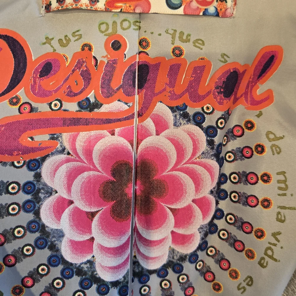 Desigual Gray Paisley Trench Coat - Picture 7 of 7